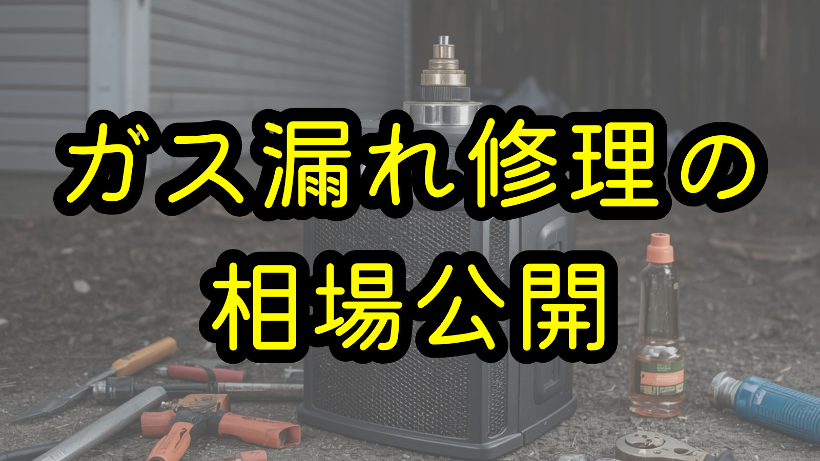 ガス漏れ修理の相場公開