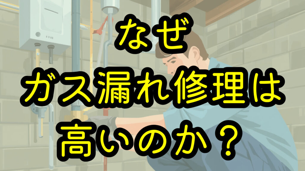 なぜガス漏れ修理は高いのか？