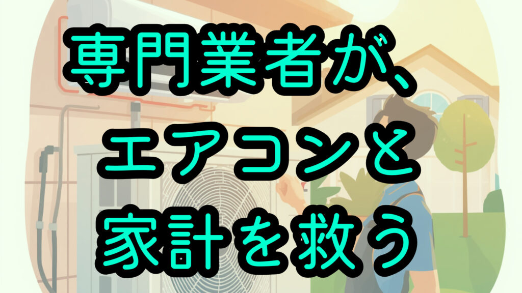 専門業者がエアコンと家計を救う