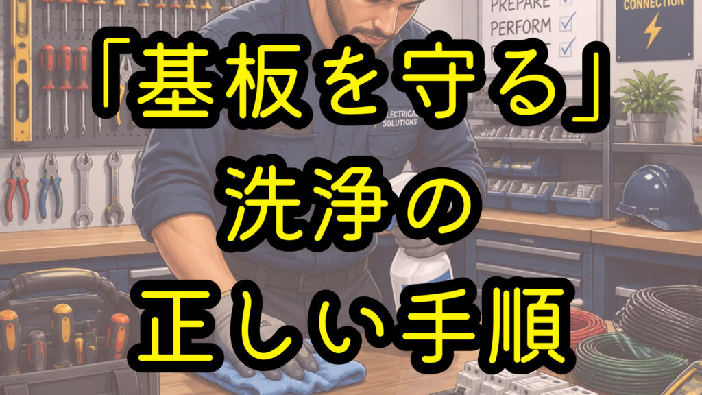 「基板を守る」洗浄の正しい手順