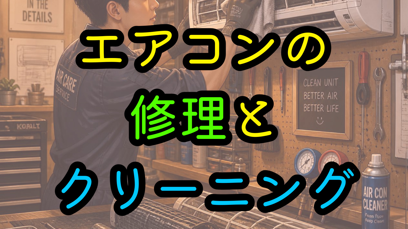 エアコンの修理とクリーニング