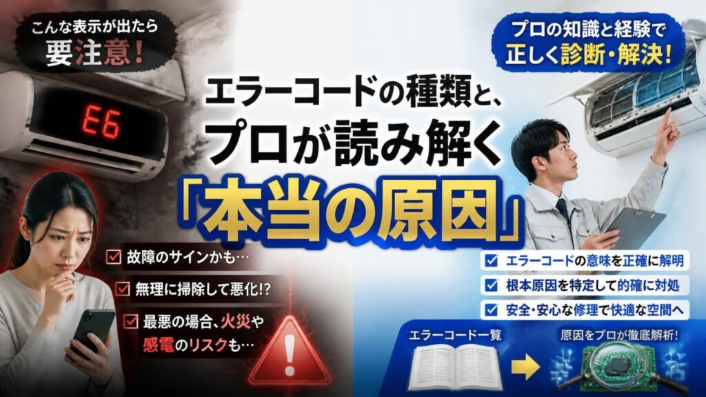 エラーコードの種類と、プロが読み解く「本当の原因」